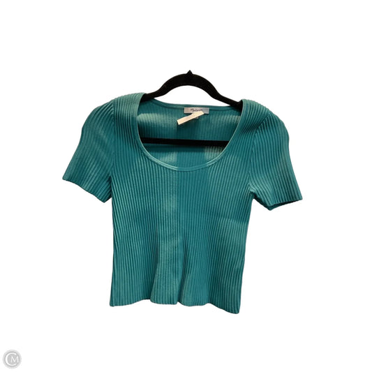 Top Short Sleeve By Madewell In Teal, Size: S