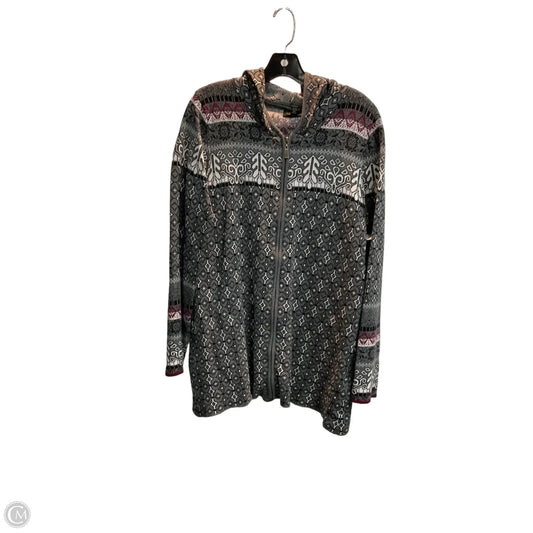 Sweater Cardigan By Icelandic Design In Grey, Size: L