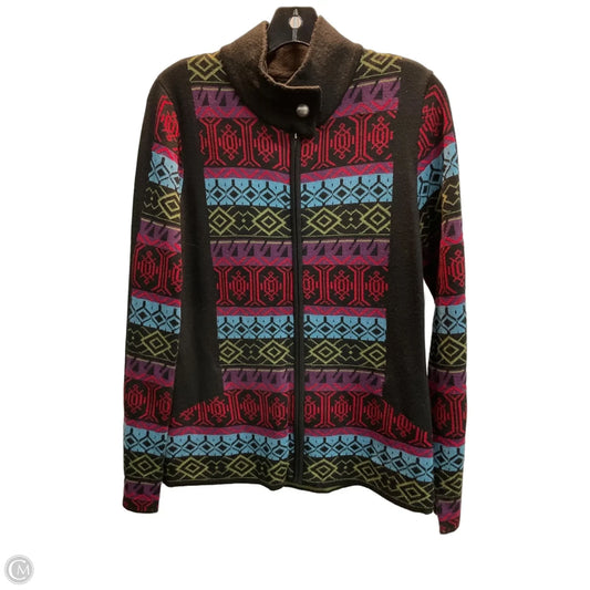 Sweater Cardigan By Icelandic Design In Multi-colored, Size: L