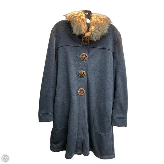 Jacket Fleece By Clothes Mentor In Blue, Size: Xl