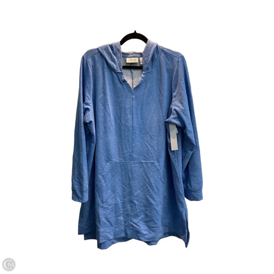 Sweatshirt Hoodie By D&co. In Blue, Size: 2x