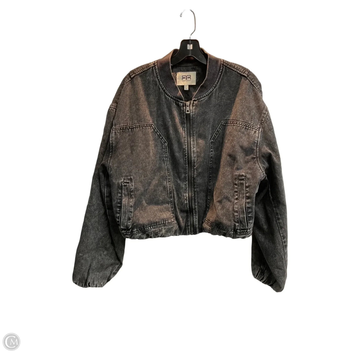 Jacket Denim By Robert Rodriguez In Black Denim, Size: L