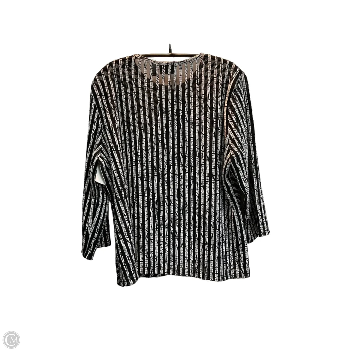 Jacket Other By Chicos In Black & White, Size: L