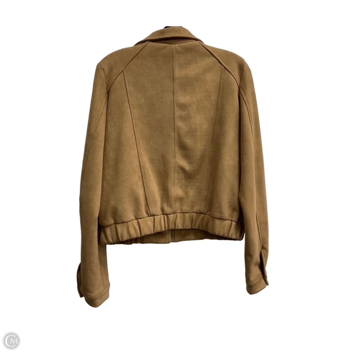 Jacket Moto By Blu Pepper In Tan, Size: M