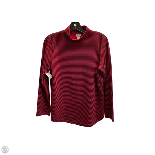 Top Long Sleeve By Chicos In Striped Pattern, Size: M