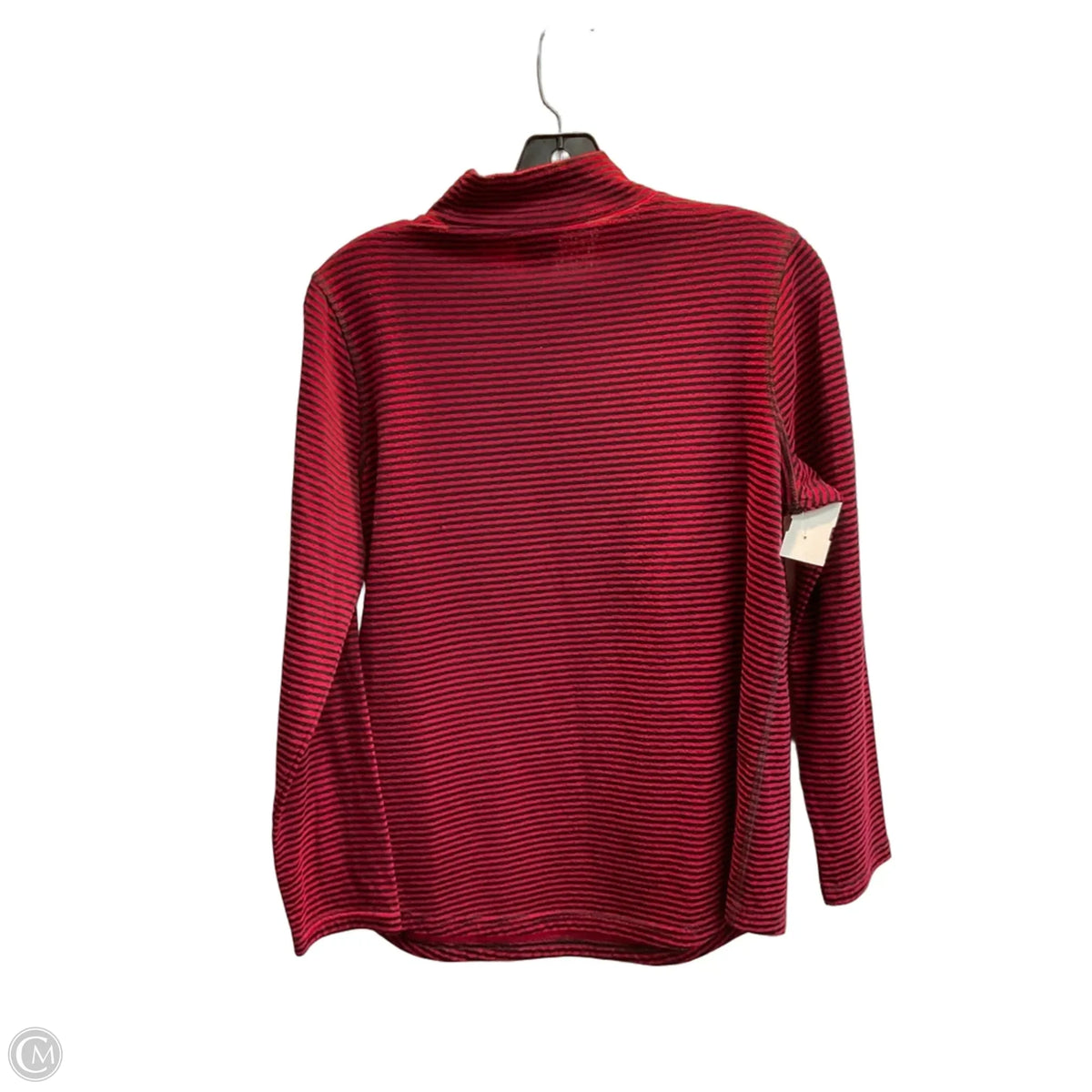 Top Long Sleeve By Chicos In Striped Pattern, Size: M