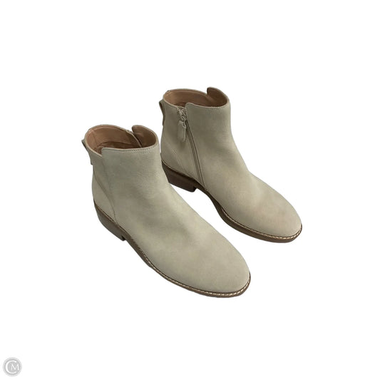 Boots Ankle Flats By Cole-haan In Cream, Size: 6