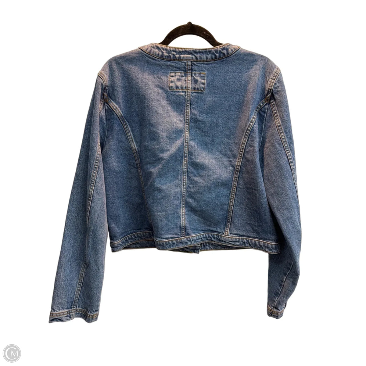 Jacket Denim By Loft In Blue Denim, Size: L