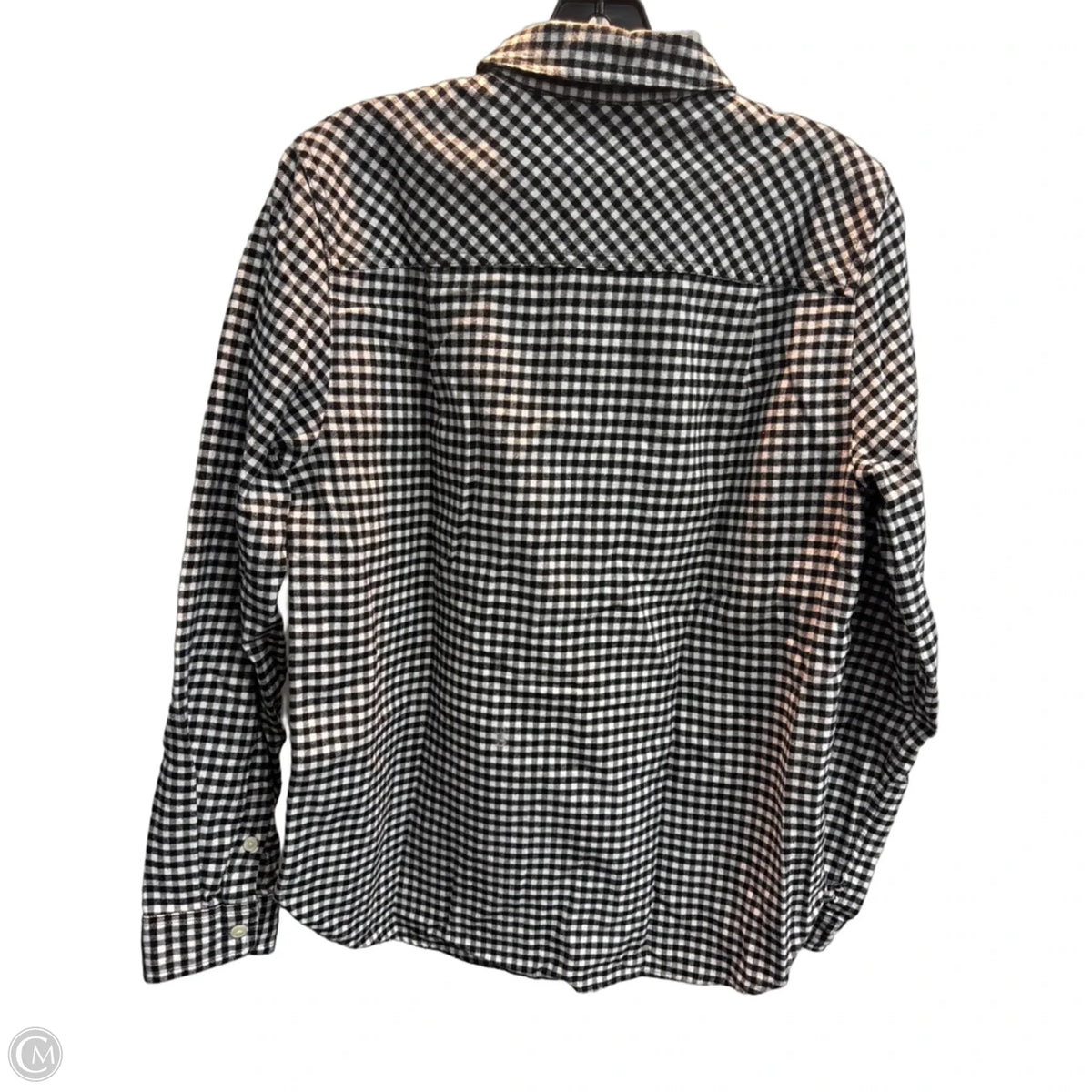 Top Long Sleeve By J. Crew In Checkered Pattern, Size: S