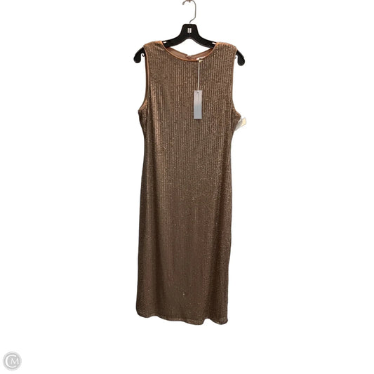 Dress Party Midi By Gilli In Rose Gold, Size: M