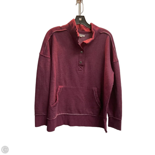Sweatshirt Collar By Maurices In Red, Size: L