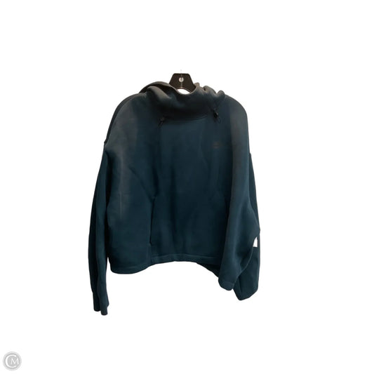 Athletic Sweatshirt Hoodie By Nike In Teal, Size: Xl