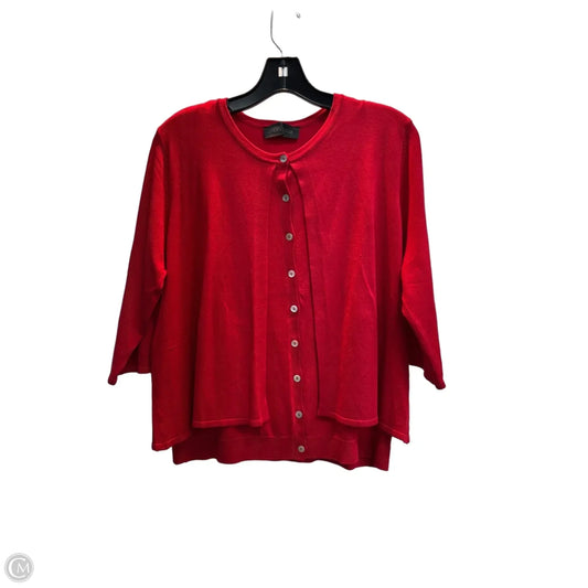 Cardigan By Zara In Red, Size: L