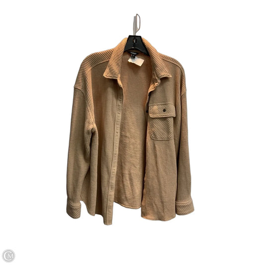 Top Long Sleeve By Buffalo David Bitton In Tan, Size: L