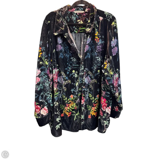 Blouse Long Sleeve By Soft Surroundings In Multi-colored, Size: 3x