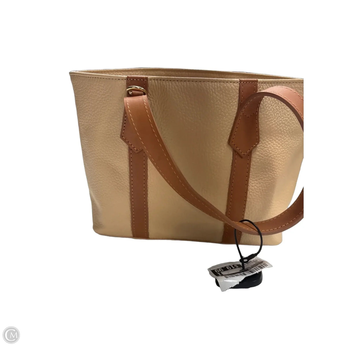 Handbag Leather By Valentina, Size: Small