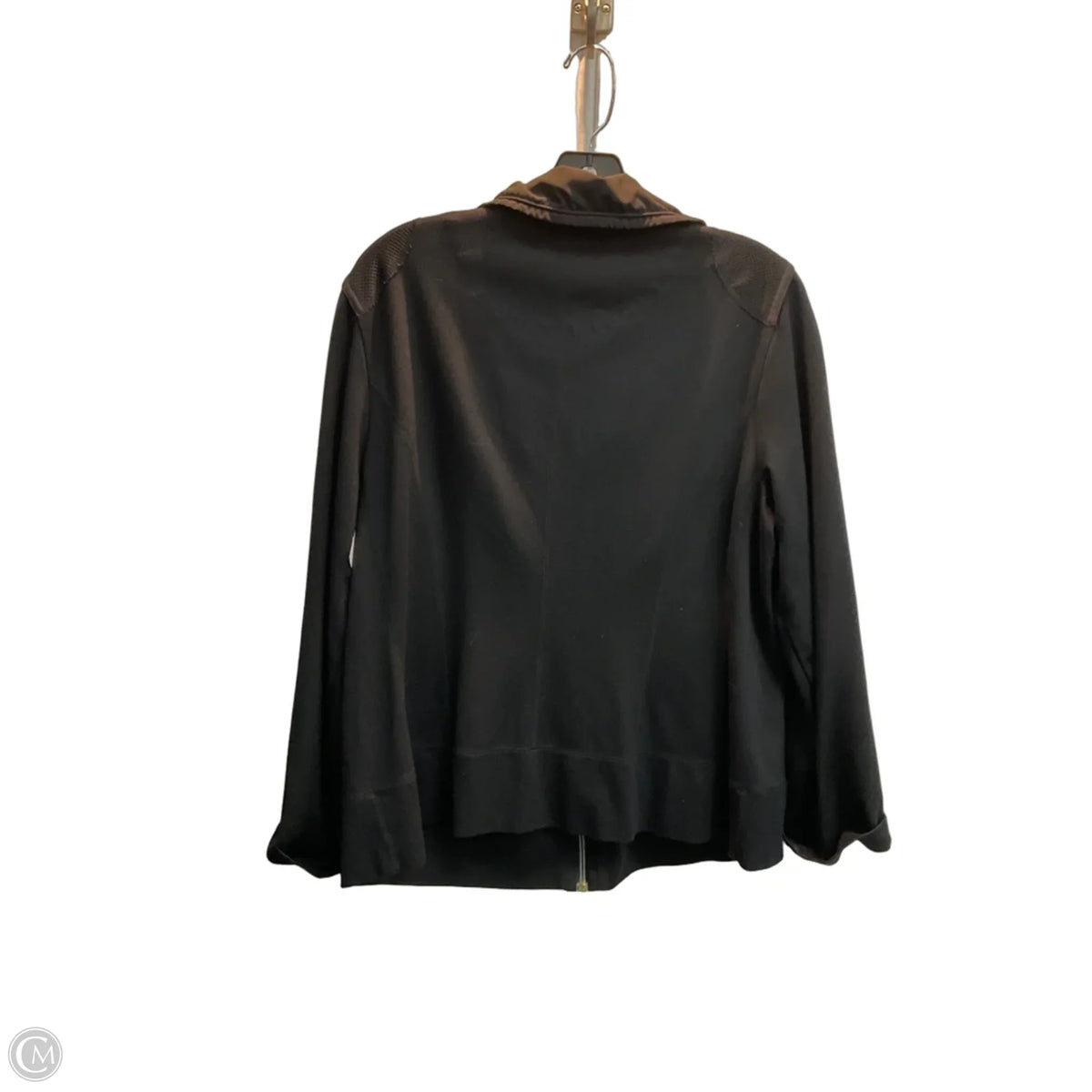 Athletic Jacket By Chicos In Black, Size: L