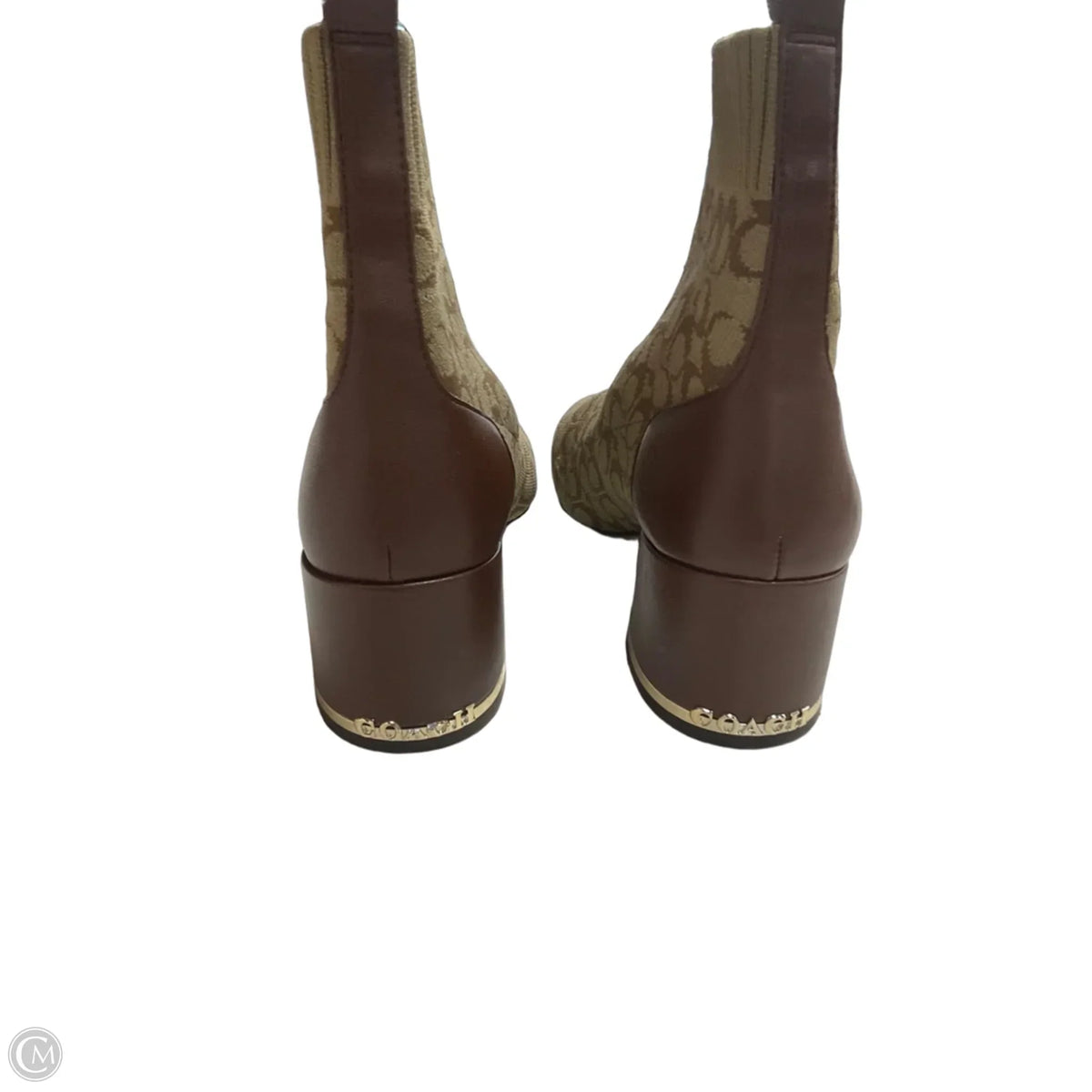 Boots Designer By Coach In Brown, Size: 8
