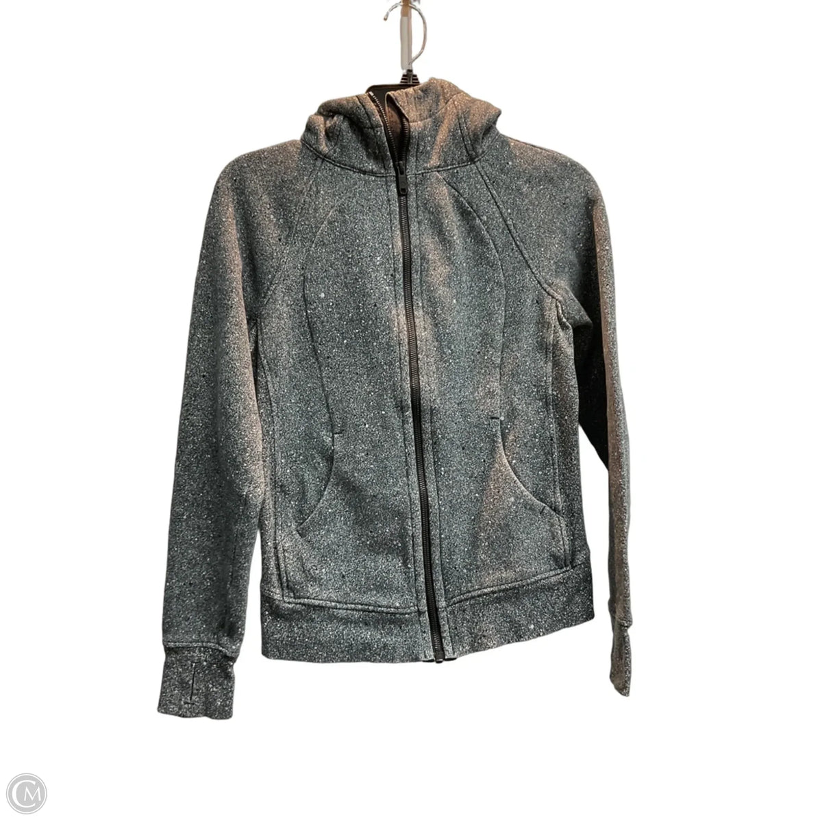 Athletic Jacket By Lululemon In Grey, Size: S