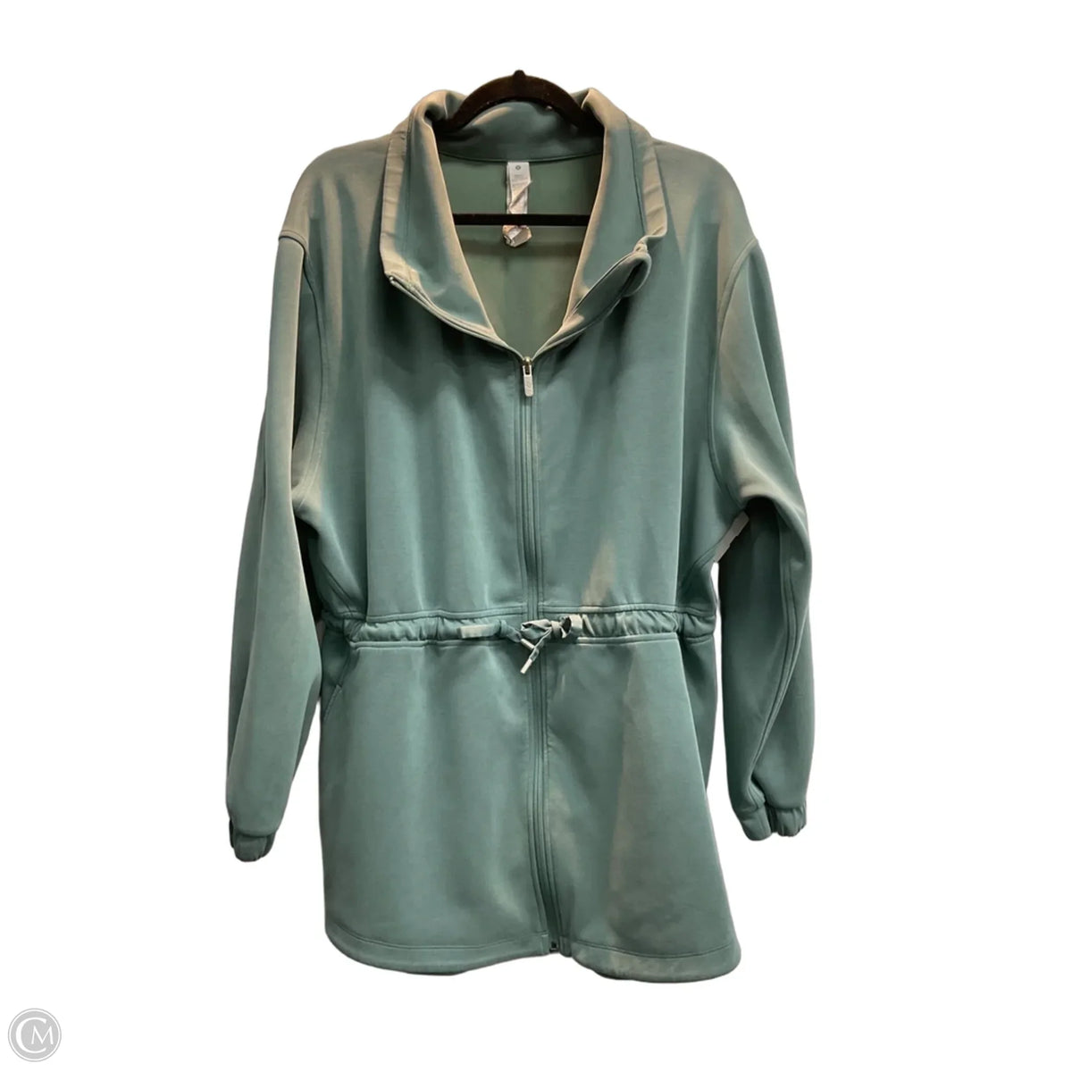 Athletic Jacket By Lululemon In Teal, Size: L