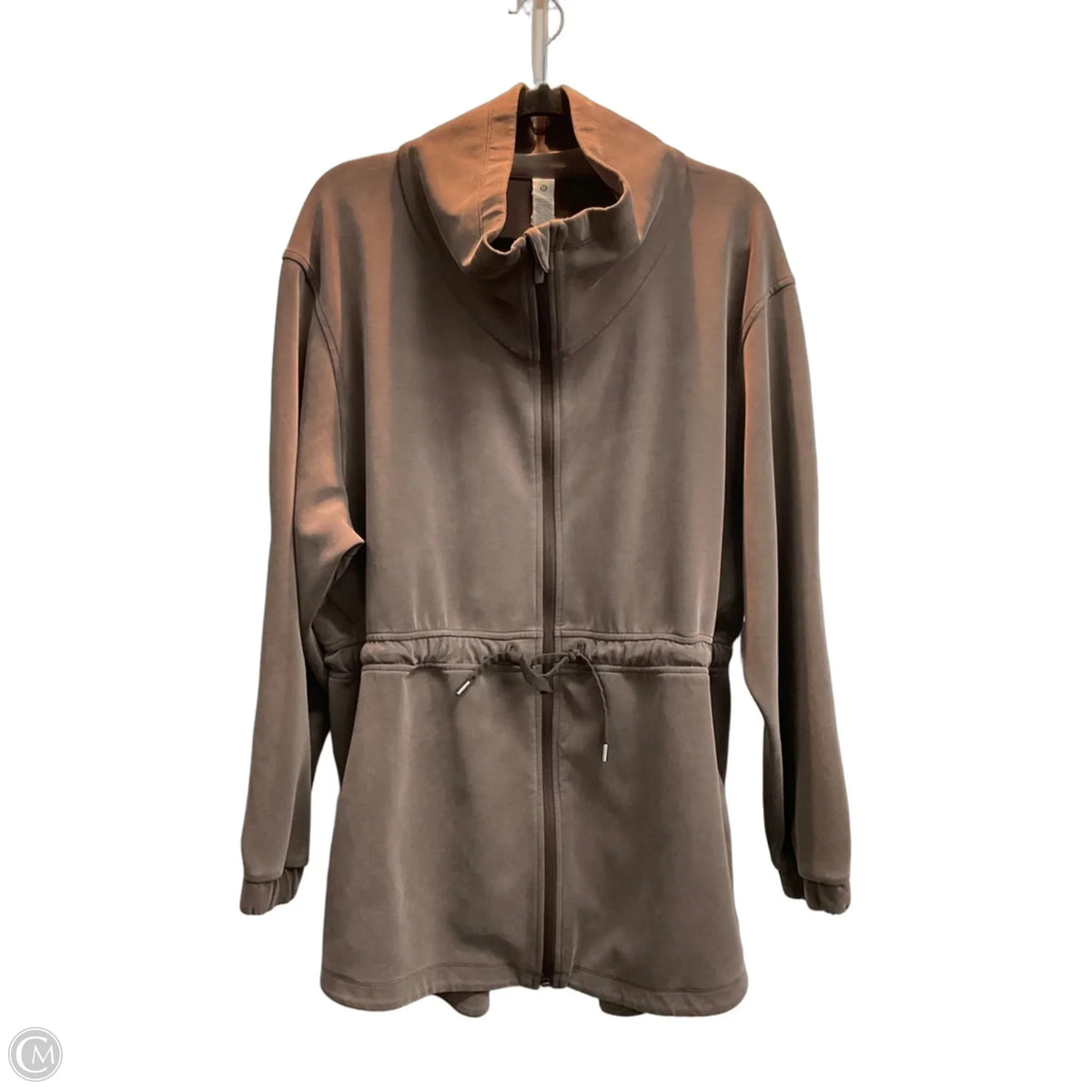 Athletic Jacket By Lululemon In Brown, Size: L