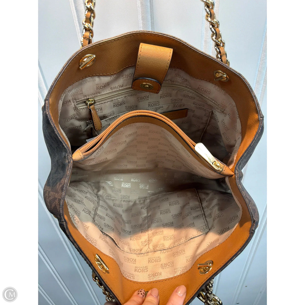 Tote Designer By Michael Kors, Size: Medium
