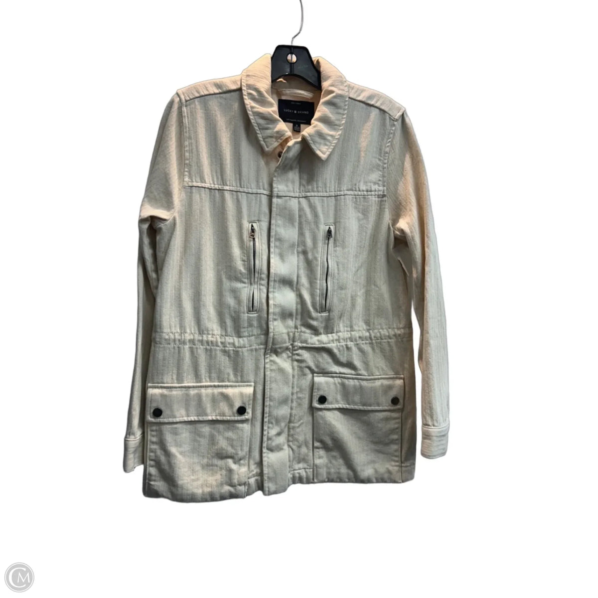 Jacket Utility By Lucky Brand In Cream, Size: M