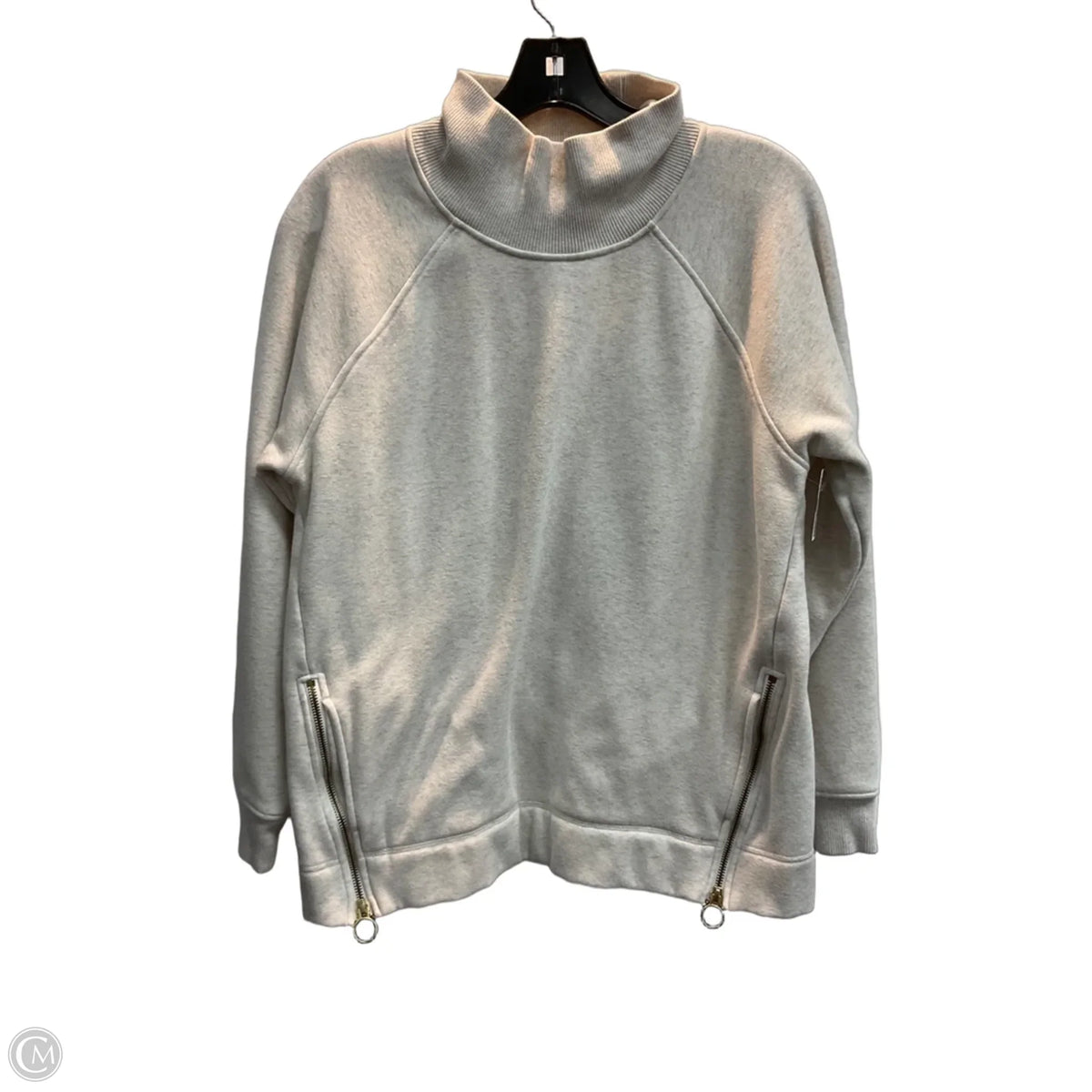 Athletic Sweatshirt Collar By Athleta In Tan, Size: S