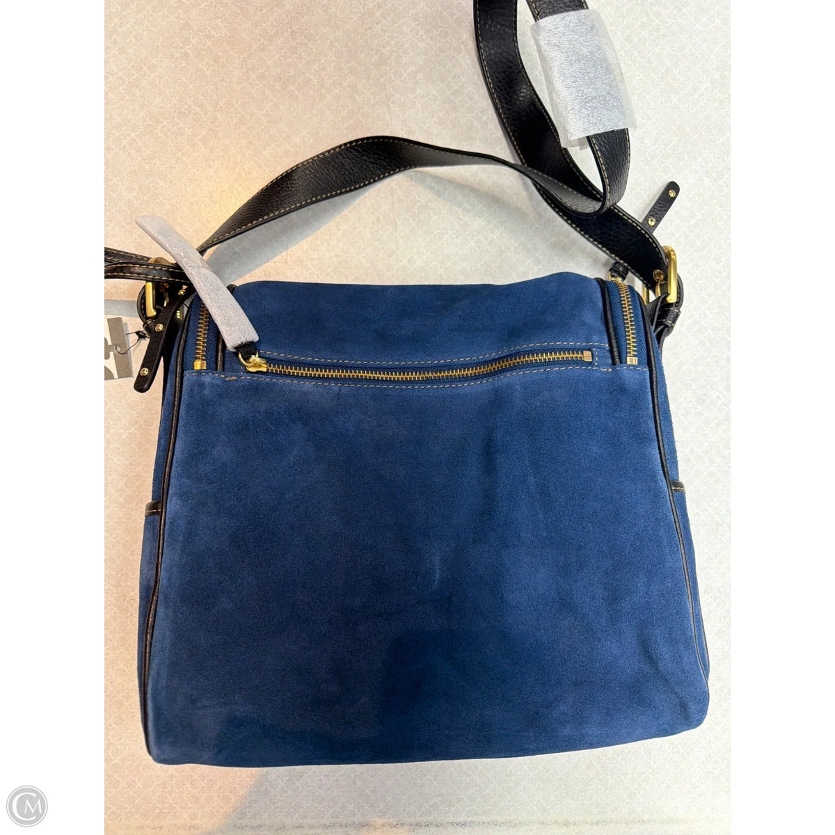Handbag Leather By Maxx New York, Size: Medium