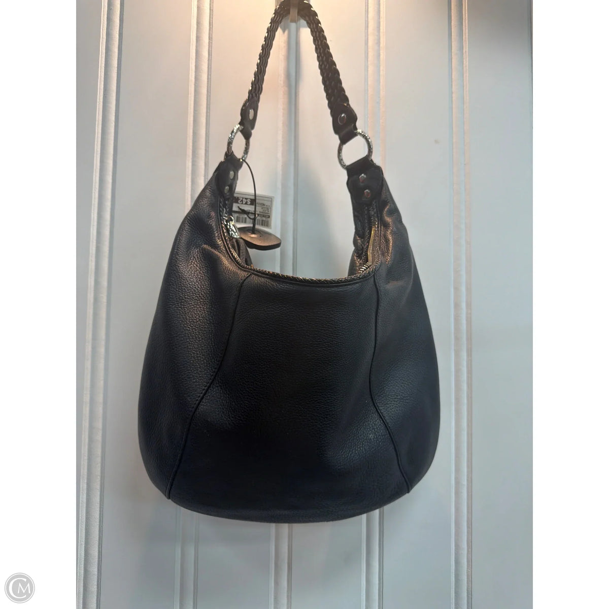 Handbag Leather By Elliot Lucca, Size: Medium
