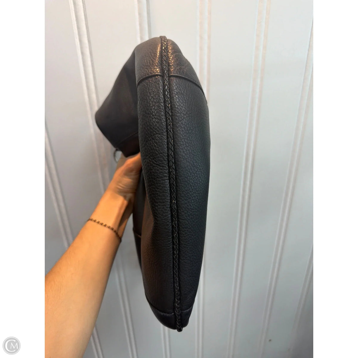 Handbag Leather By Elliot Lucca, Size: Medium