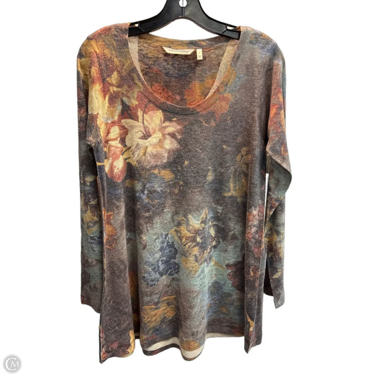 Tunic Long Sleeve By Soft Surroundings In Multi-colored, Size: S