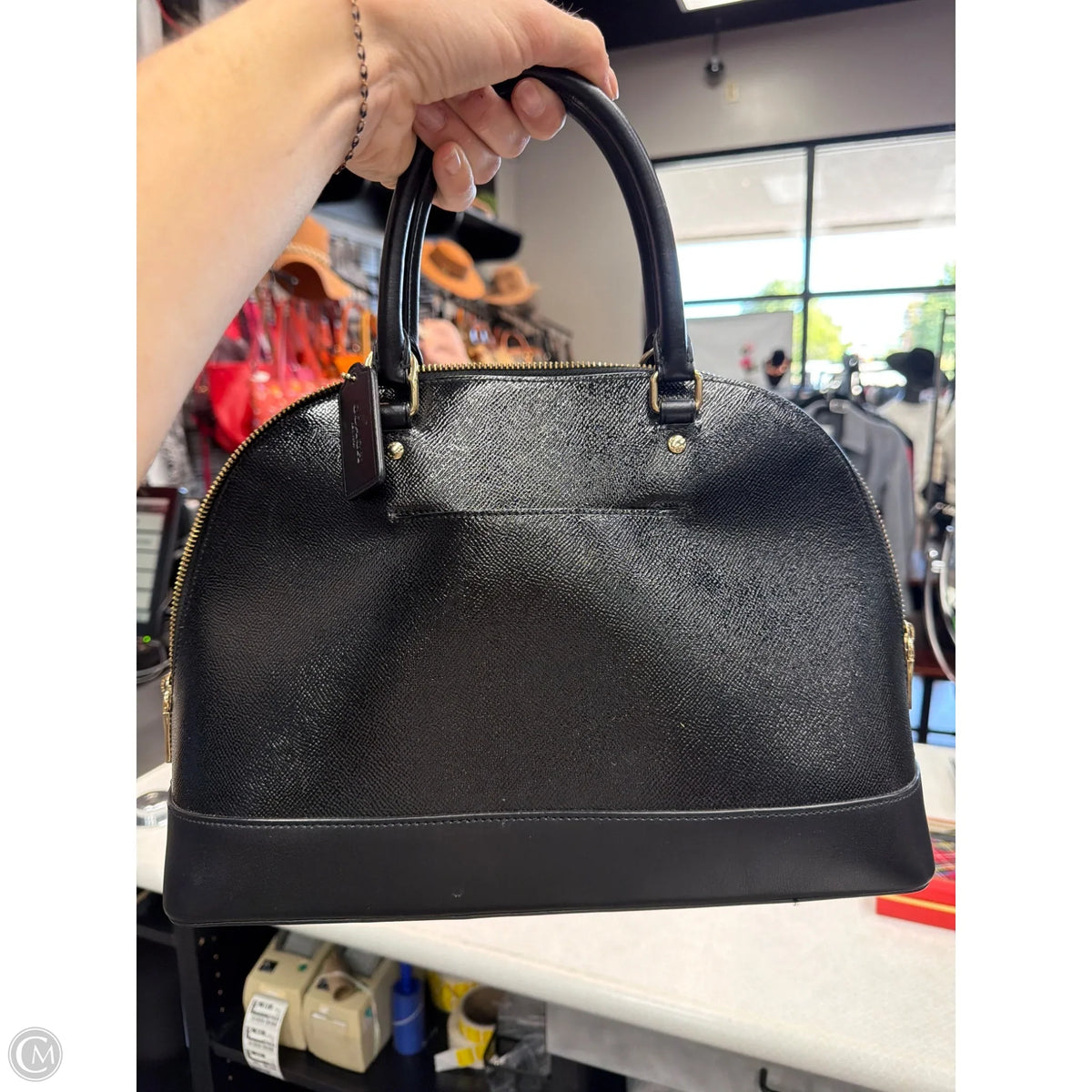 Tote Designer By Coach, Size: Medium