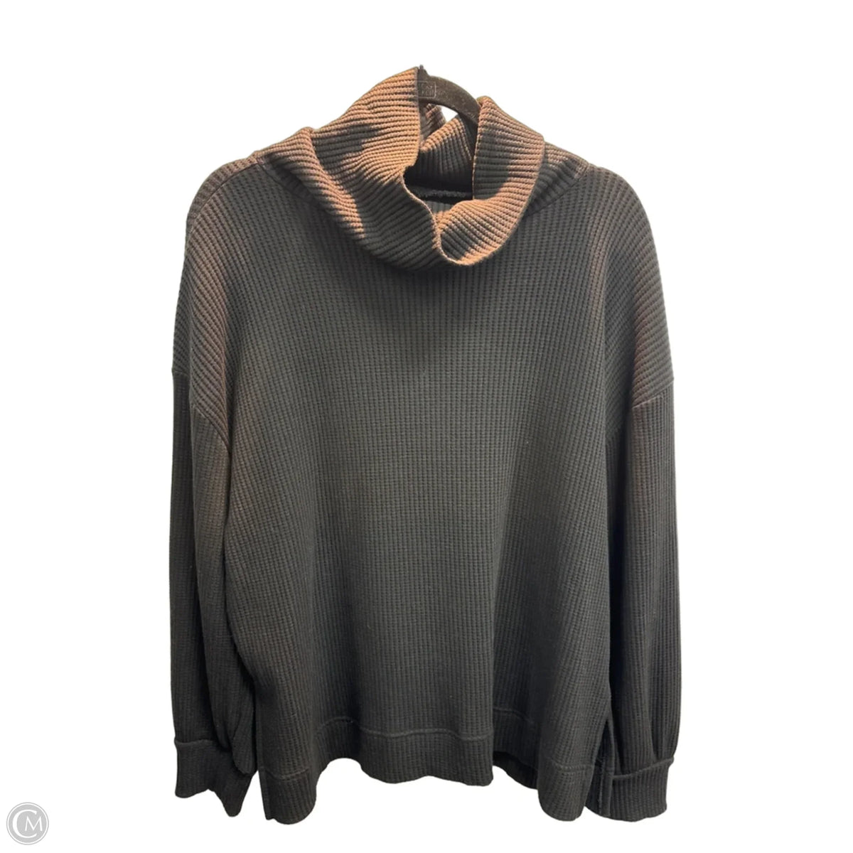 Sweatshirt Collar By Gap In Black, Size: M