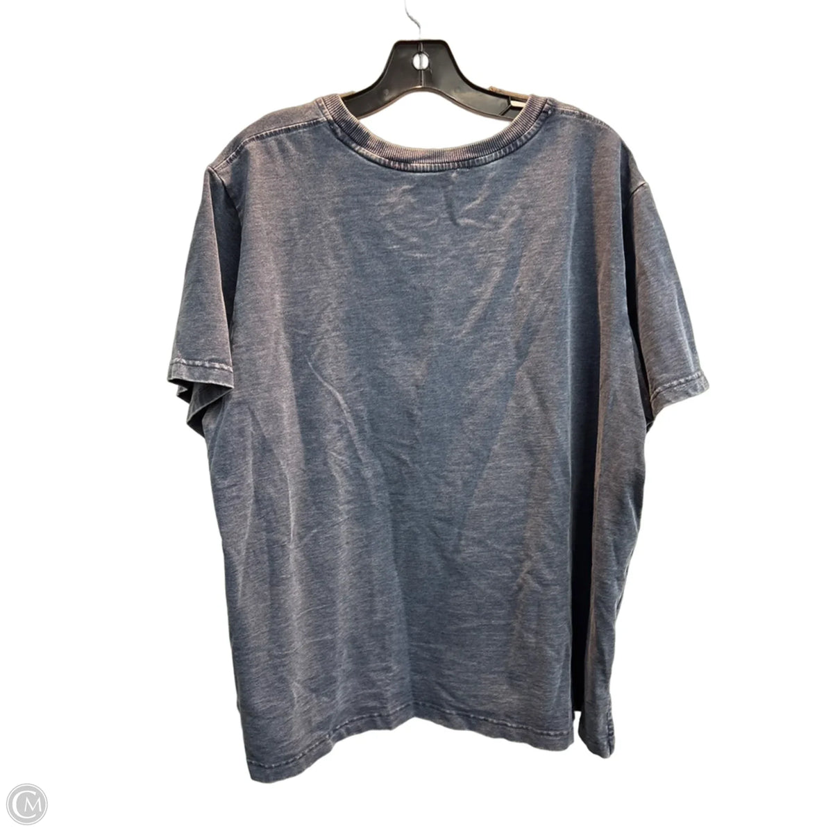 Top Short Sleeve Basic By Jane And Delancey In Blue, Size: 1x