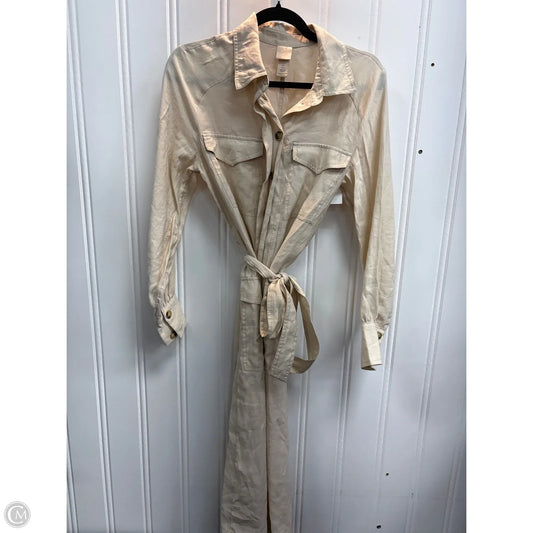 Dress Casual Midi By H&m In Tan, Size: Xs
