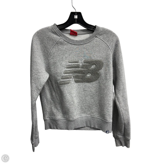 Sweatshirt Crewneck By New Balance In Grey, Size: S