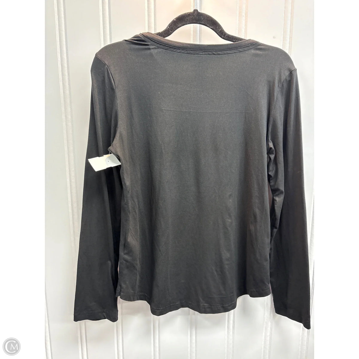 Top Long Sleeve Basic By Rae Dunn In Black, Size: S