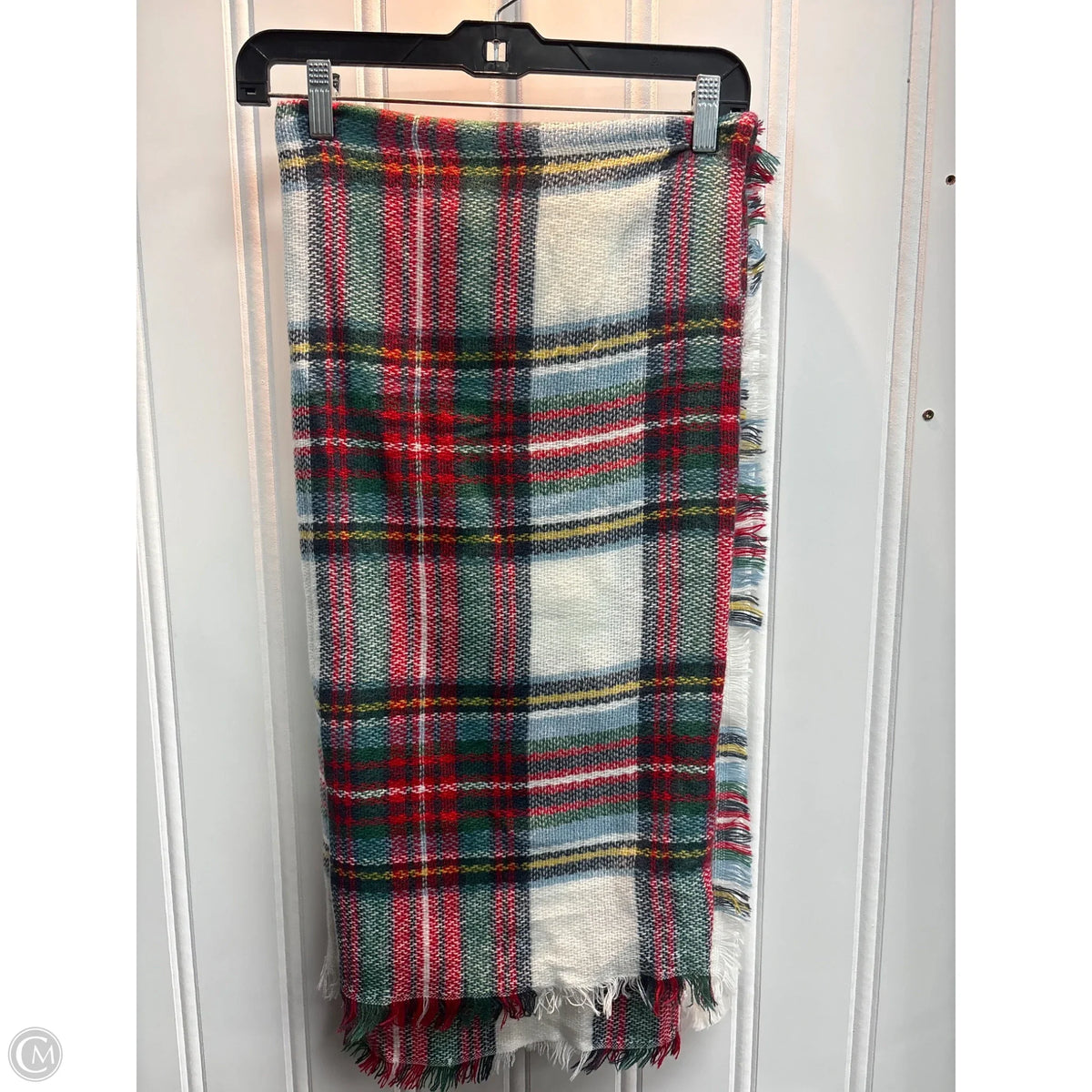 Scarf Winter By Clothes Mentor In Plaid Pattern