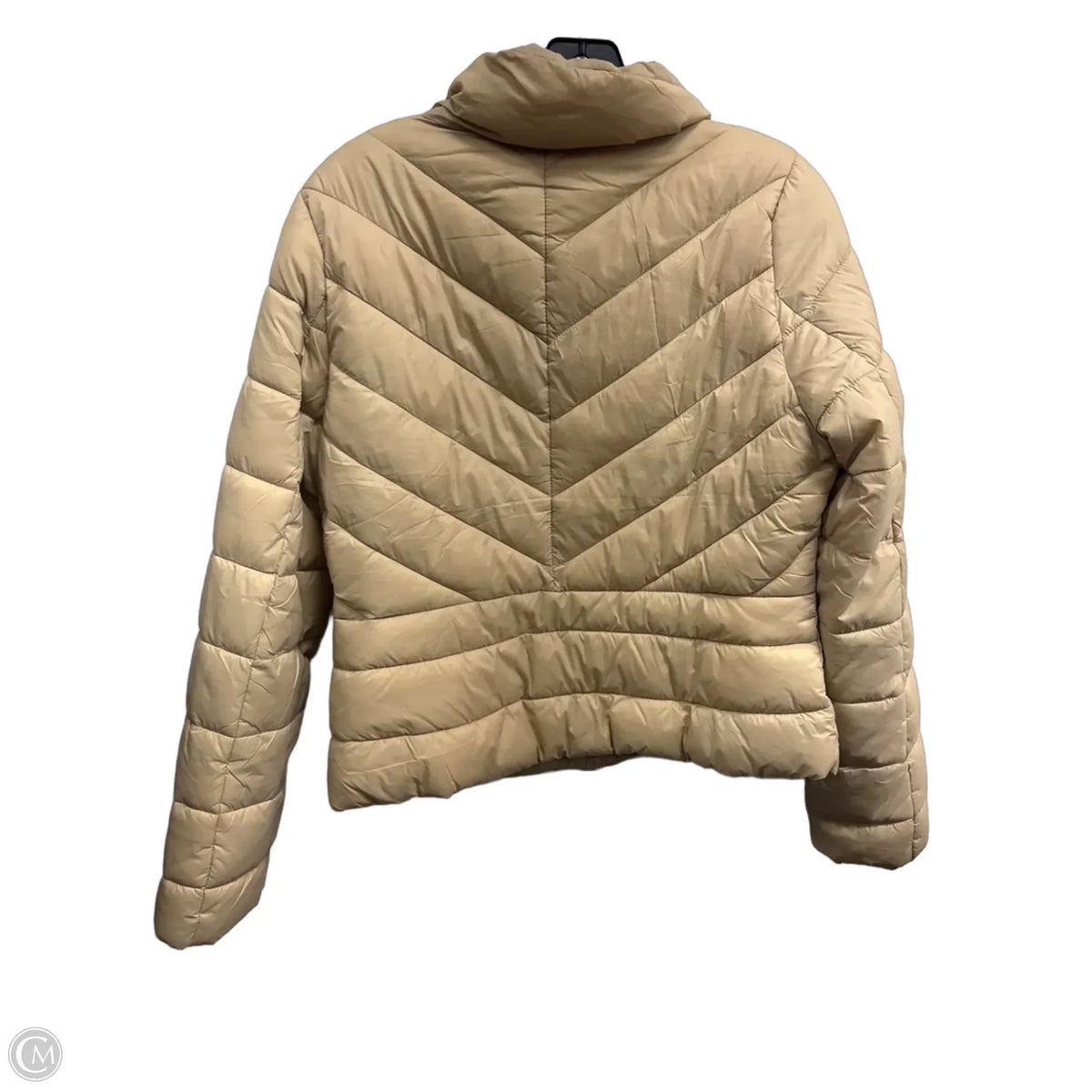 Jacket Puffer & Quilted By Love Tree In Tan, Size: L