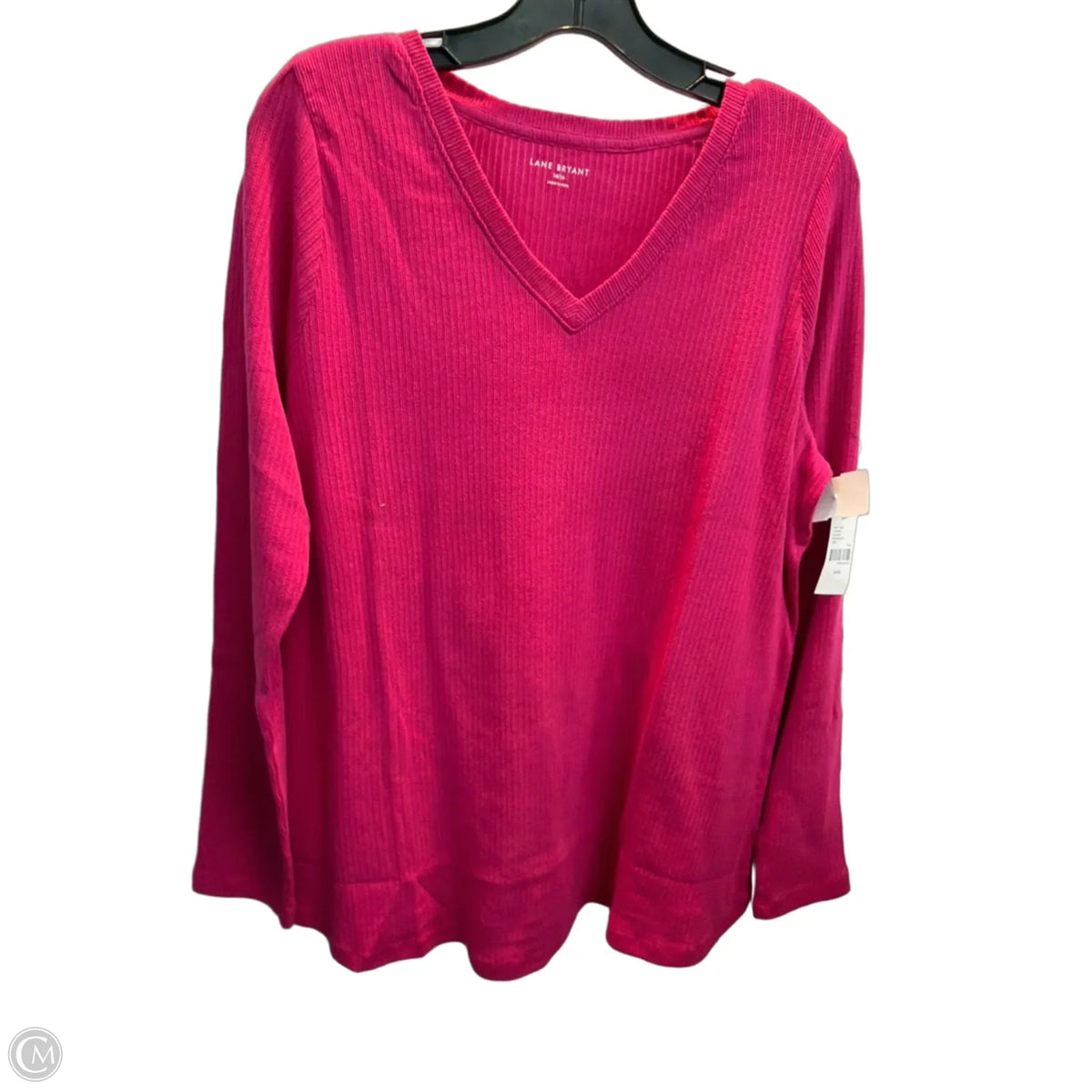 Top Long Sleeve Basic By Lane Bryant In Pink, Size: Xl