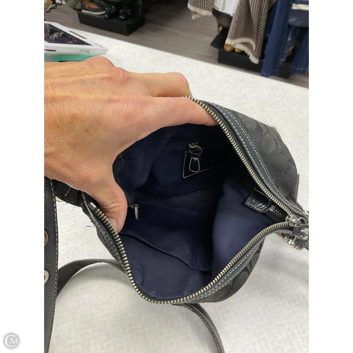 Crossbody Designer By Coach, Size: Medium