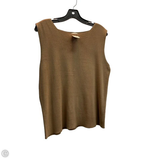 Tank Top By Coldwater Creek In Brown, Size: 1x