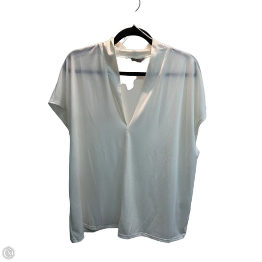 Blouse Sleeveless By H&m In White, Size: Xl