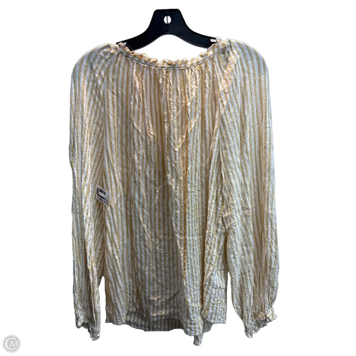 Top Long Sleeve By Max Studio In Striped Pattern, Size: M