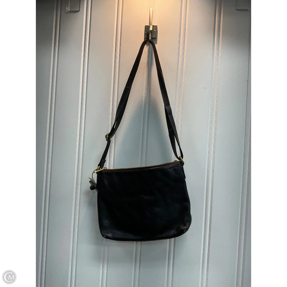 Crossbody Leather By Fossil, Size: Medium