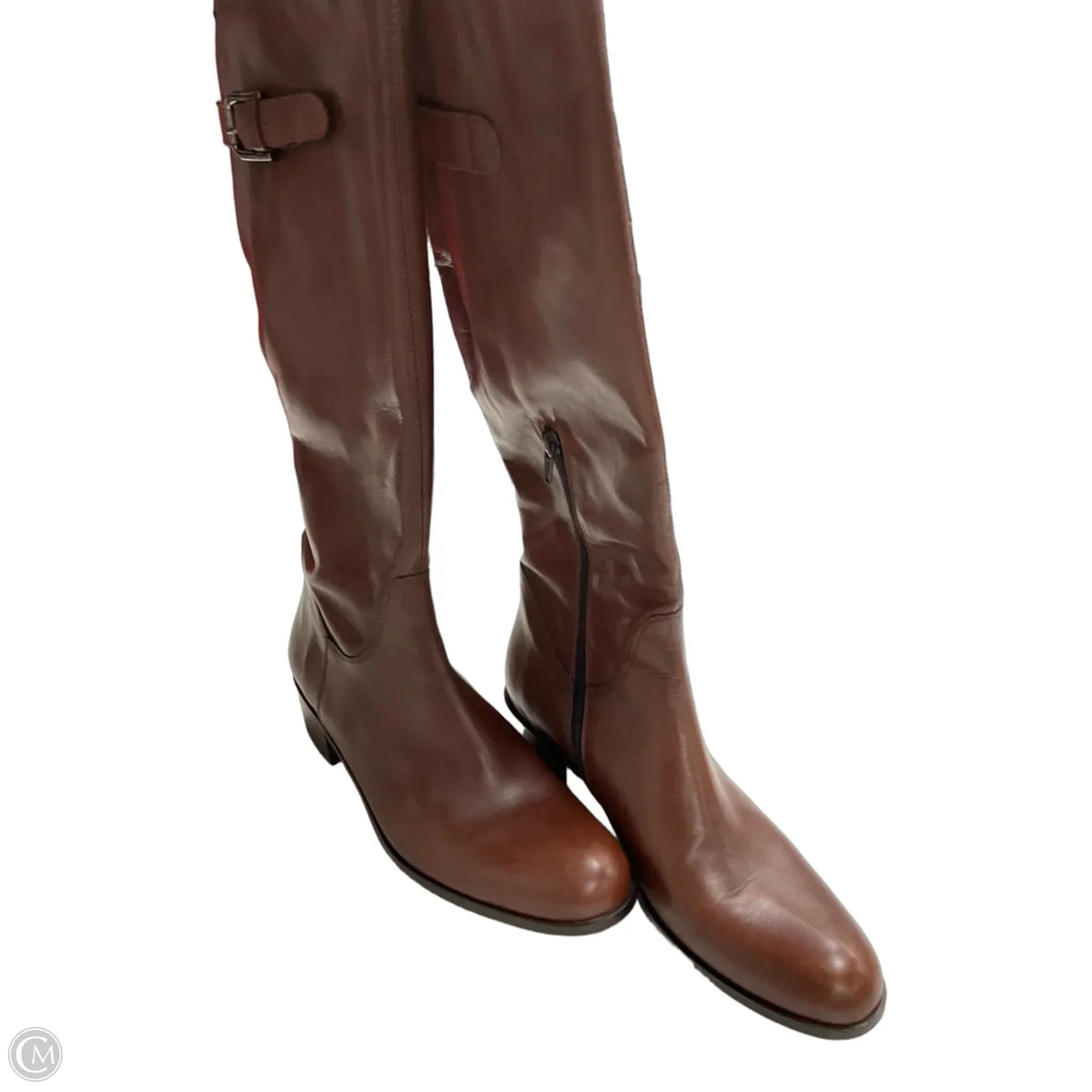 Boots Knee Flats By Cmb In Brown, Size: 8