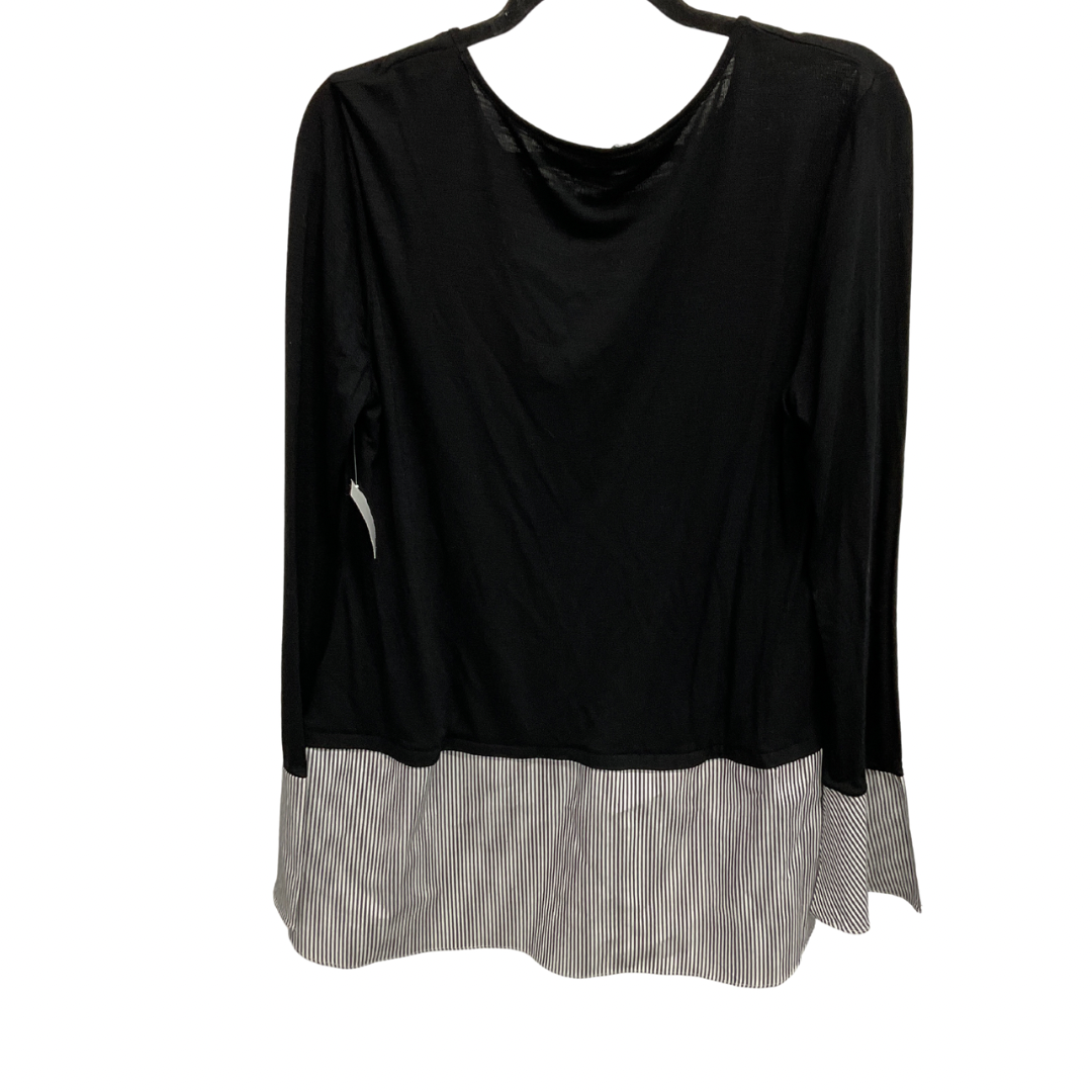 Top Long Sleeve By White House Black Market In Black, Size: L