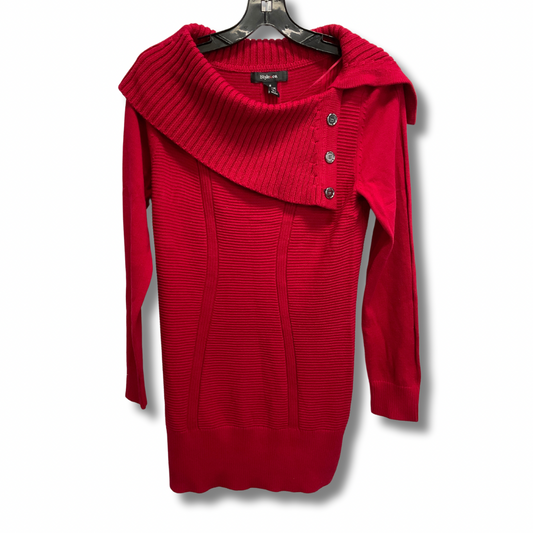 Sweater By Style And Company In Red, Size: M