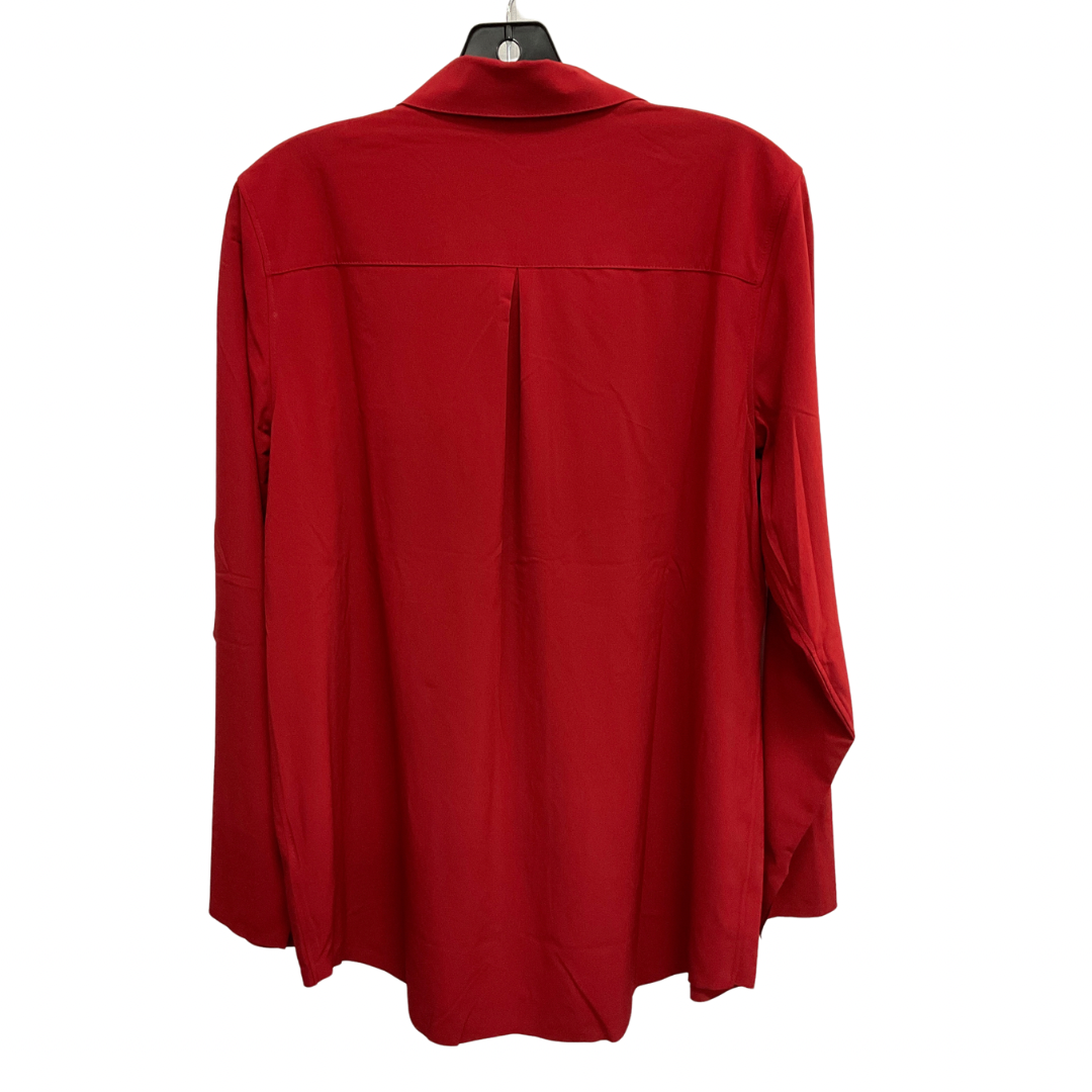 Top Long Sleeve By Athleta In Red, Size: M